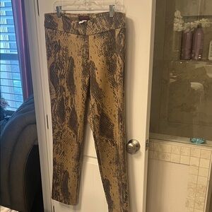 Crazy Larry Faux Suede Snake Print Pants
